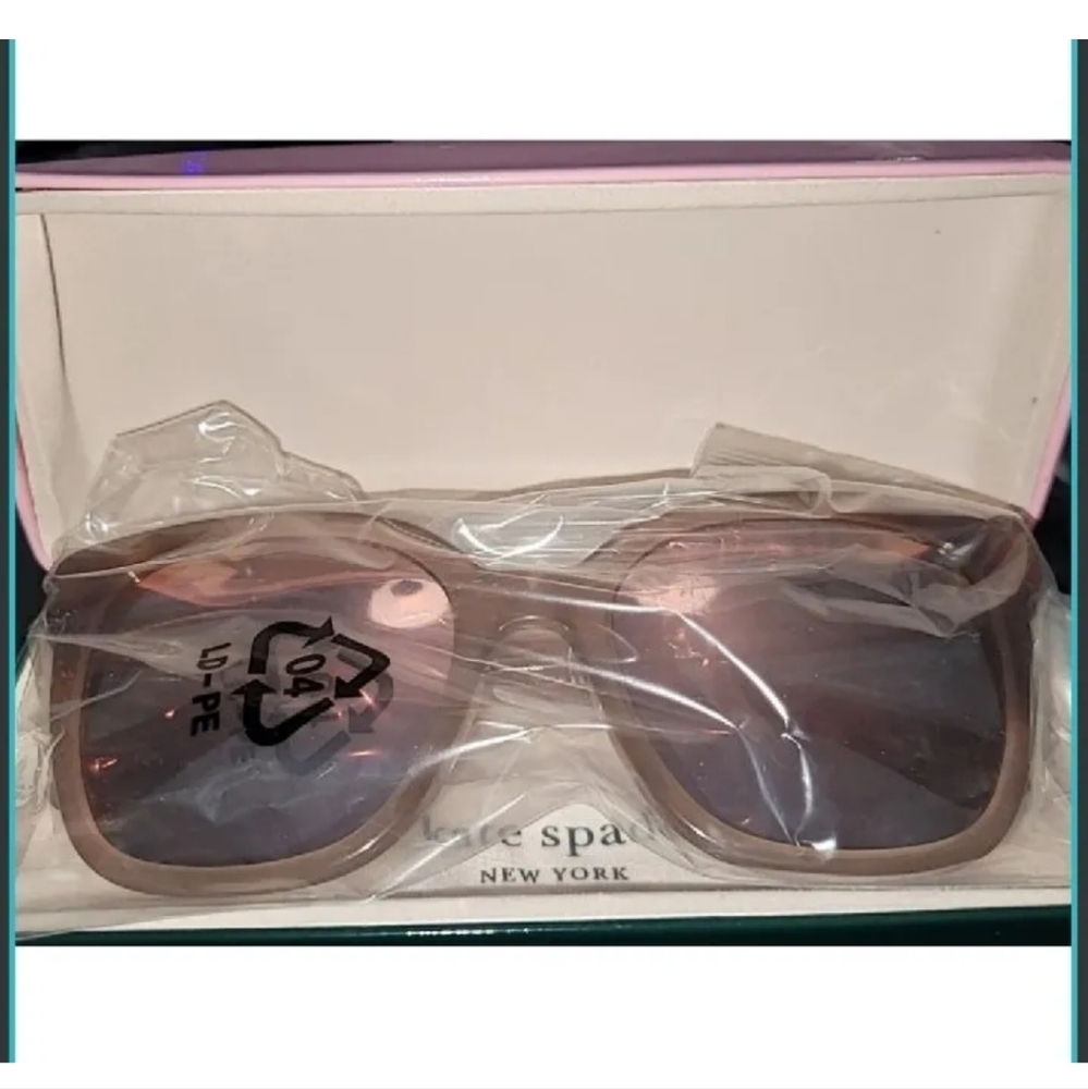 Women's KATE SPADE Caelyn Sunglasses - Beige/Tortoise/Gold - New With Case!!
